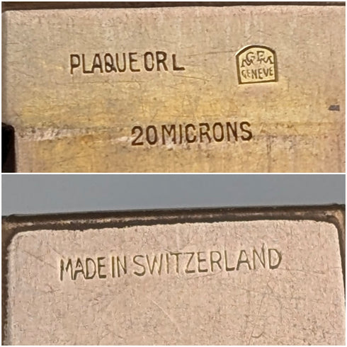 Swiss Vintage Gold Plated Panther Link Bracelet MGBM