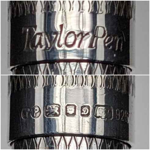 1978 UK Vintage Sterling Silver Ballpoint Pen Taylor Pen