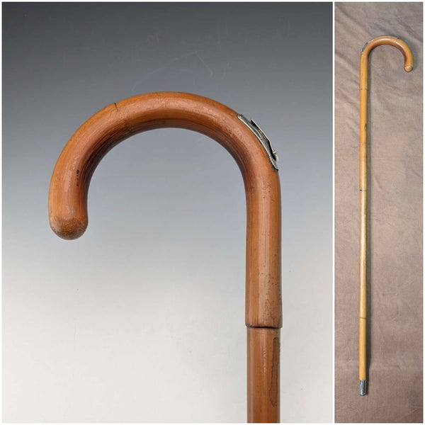 20世紀初頭 英国アンティーク ホースメジャー付きステッキ タンシャフト 93cm Swaine&Adeney