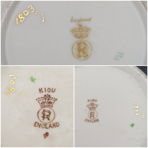 Around 1890 England Samuel Radford sugar bowl cream jug set