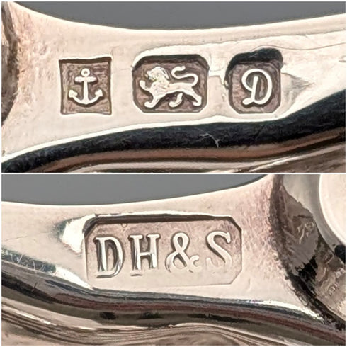 1978 British vintage sterling silver shell-shaped footed dish 124g David Hollander&Son