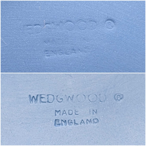 1977年韋奇伍德伊麗莎白女王登基鑽禧紀念款帶蓋首飾盒一對,皇家藍