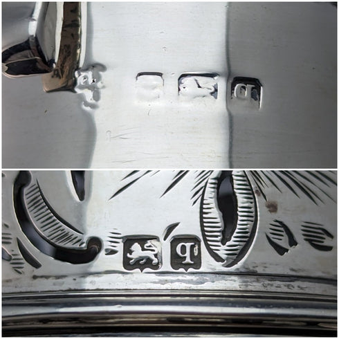 1915年 英国アンティーク 純銀製 シュガーキャスター233g George Nathan & Ridley Hayes