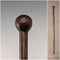 Antique brown and black shaft rondelle handle walking stick 83cm