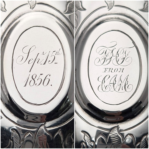 1855年 英国アンティーク 純銀製 マグカップ 139g Henry Wilkinson