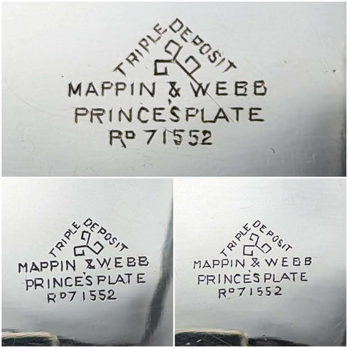 Around 1920 British antique silver plated tea set Mappin & Webb