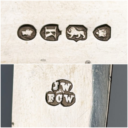 1885年 英国アンティーク 純銀製 シュガートング 28g Wakely and Wheeler