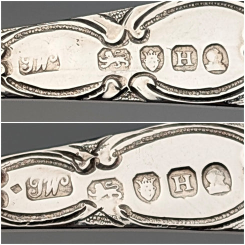 1803年 英国ジョージアン アンティーク 純銀製 ベリースプーン ペア Thomas Wallis II