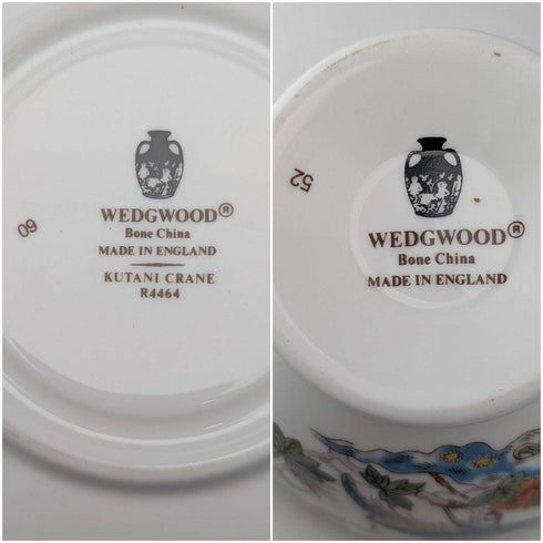 英国ヴィンテージ ウェッジウッド「クタニ・クレーン」カップ&ソーサー 3セット①