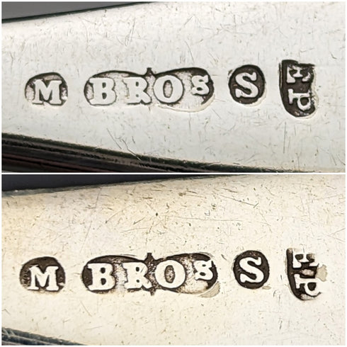 英国アンティーク シルバープレート製 フィッシュカトラリー 12ペアセット 箱入り Cooper Brothers