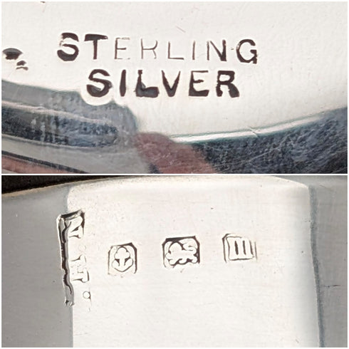 1911 Antique British Silver-Decorated Large Calabash Pipe, Nathan & Hayes