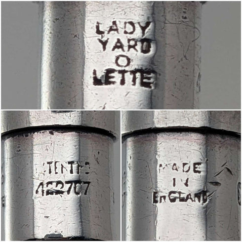 1948 British Yard-o-Lette Sterling Silver Push-Pencil Miniature