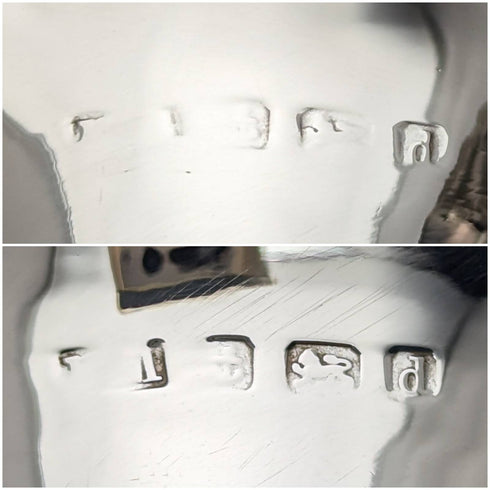 1903 British Antique Sterling Silver Vase Pair Earrings Total 214g No Inner