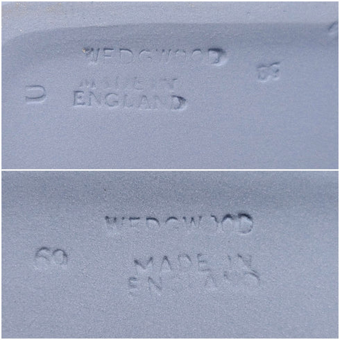 英國韋奇伍德復古碧玉方形帶蓋盒子,一對,淺藍色