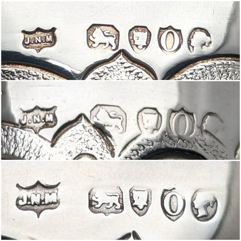 1889年頃 英国アンティーク 純銀製バチェラーティーセット 計471g Mappin and Webb