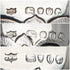 1889年頃 英国アンティーク 純銀製バチェラーティーセット 計471g Mappin and Webb