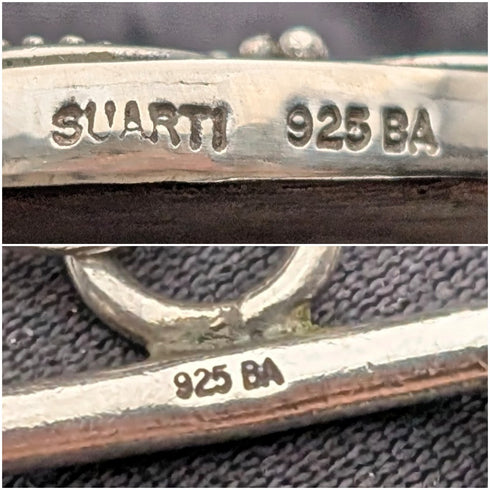 ヴィンテージ 純銀ペンダント& 純銀ビザンチンチェーンネックレス 計47g SUARTI