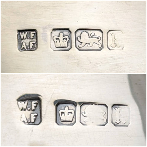 1902 年英國古董純銀糖壺和奶油壺總計 294 克 Fordham & Faulkner