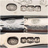 1923 British antique all-sterling silver fish cutlery set, 6 pairs, 653g, in wooden box, Alexander Clarke