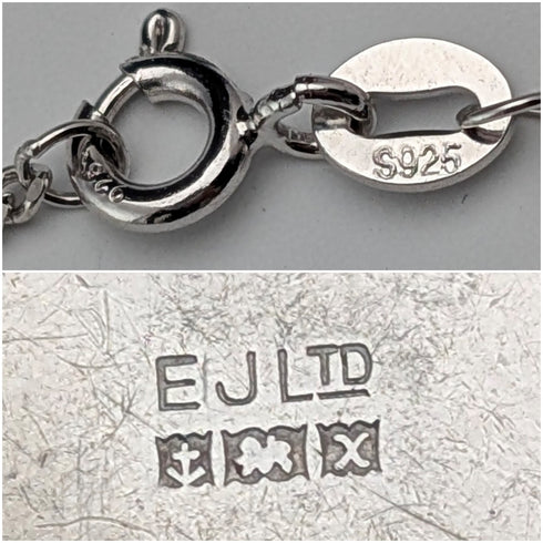 1972年 英国ヴィンテージ 純銀製 丸型ロケットペンダント 純銀ネックレス付き 計11.5g Exquisite Jewellery