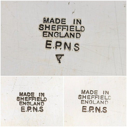 20世紀前半 英国ヴィンテージ シルバープレート製 ティーセット 3点セット