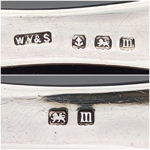 1911 British antique sterling silver handle large button hook boot hook William Vale