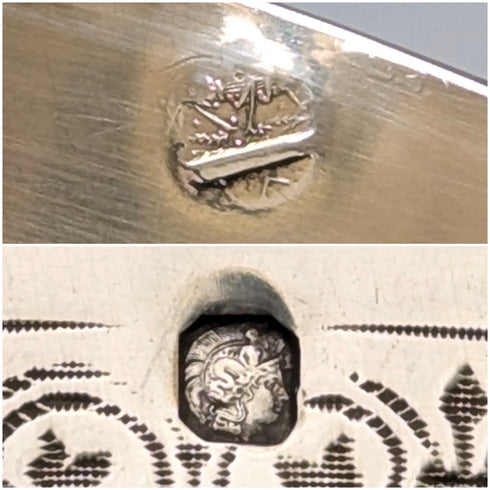 法國古董 950 純銀餐巾環一對 86 克