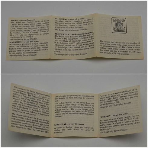 1977年 英国 エリザベス2世女王 戴冠25周年 記念銀貨 28g RoyalMint ケース・説明書付