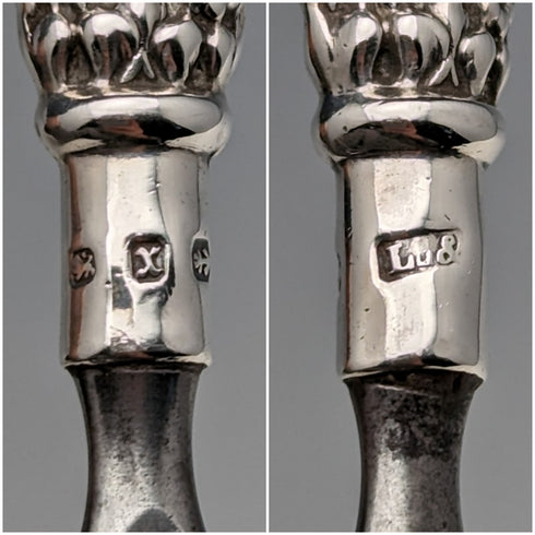 1897 British Antique Sterling Silver Handle Nail File L Bennett