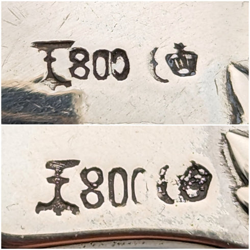 1900年頃 ドイツ製 コンチネンタルシルバー テーブルフォーク&スプーン