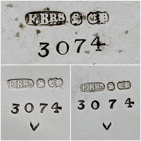 1880年頃 英国アンティーク シルバープレート製 ティーセット Fenton Bros