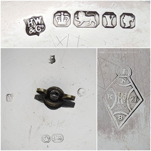 1866年代 英国アンティーク 純銀製 蓋付きバターディッシュ 300g Henry Wilkinson