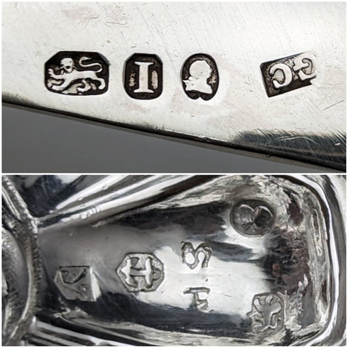 十九世紀初英國古董純銀茶葉罐湯匙(附翻譯)