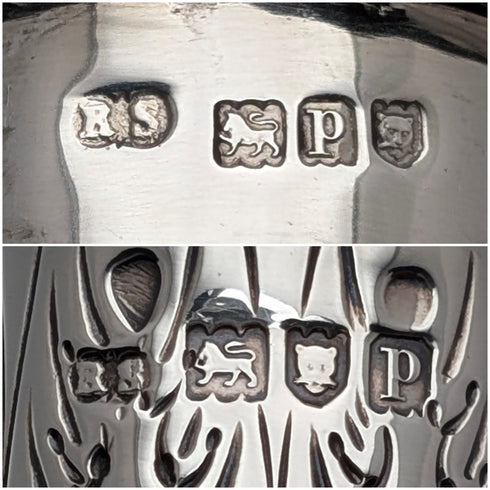 1910年 英国アンティーク 純銀製 シュガーシェイカー 151g Robert Stewart