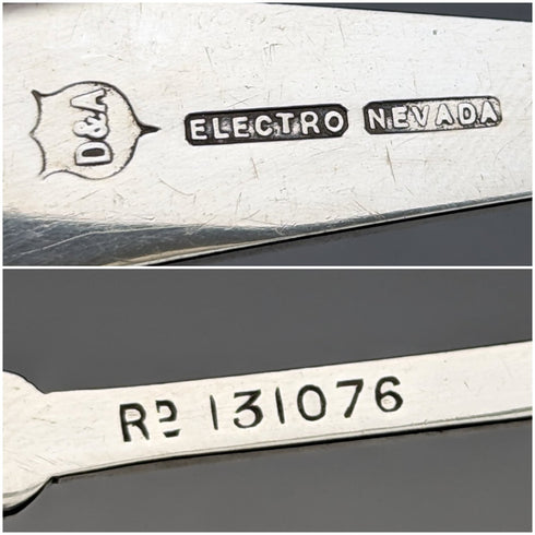 英国アンティーク シルバープレート製 シュガートング Daniel & Arter