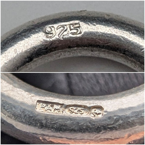 英國復古純銀甜甜圈鏈項鍊,搭配心形吊墜,45厘米,60克