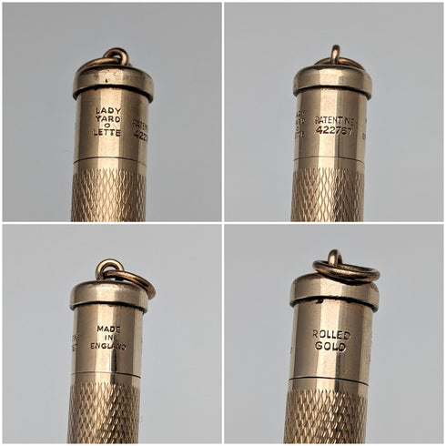 英國復古 YARD-O-LET 捲金推進式迷你鉛筆 YARD-O-LETTE