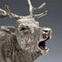 Objeto decorativo de ciervo extragrande, grabado en plata de ley, 900 g, 20 cm de altura, Country Artists, Reino Unido