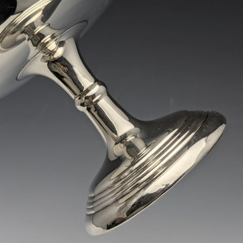 1909 British Antique Pure Silver (925 Silver) Compote Tazza Diameter 15cm 191g West & Son