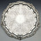 1898 British Antique Sterling Silver (925 Silver) Legless Salva Diameter 30cm 670g Henry Bourne