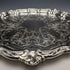 1898 British Antique Sterling Silver (925 Silver) Legless Salva Diameter 30cm 670g Henry Bourne