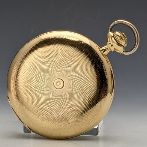 Around 1910 Antique Good operation Ulysse Nardin Pocket watch K18 Gold Hunter Diameter 54mm 121g