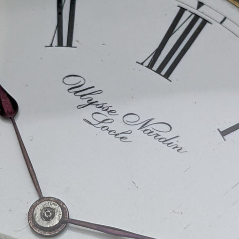 Around 1910 Antique Good operation Ulysse Nardin Pocket watch K18 Gold Hunter Diameter 54mm 121g