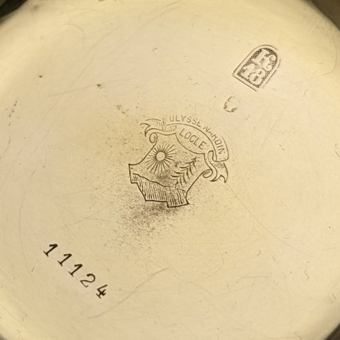 Around 1910 Antique Good operation Ulysse Nardin Pocket watch K18 Gold Hunter Diameter 54mm 121g