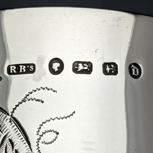 1878 British Antique Pure Silver (925 Silver) Large Goblet 178g Rolason Brothers