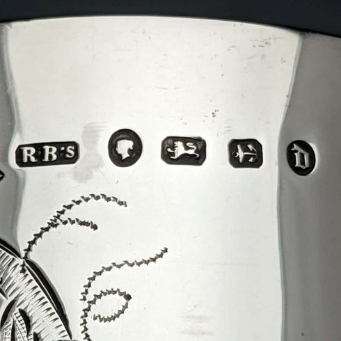 1878 British Antique Pure Silver (925 Silver) Large Goblet 178g Rolason Brothers