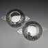 1901 British Antique Pure Silver (925 Silver) Bonbon Dish Pair Diameter 90mm Josiah Williams
