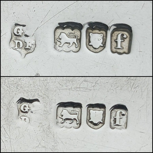 1901 British Antique Pure Silver (925 Silver) Bonbon Dish Pair Diameter 90mm Josiah Williams