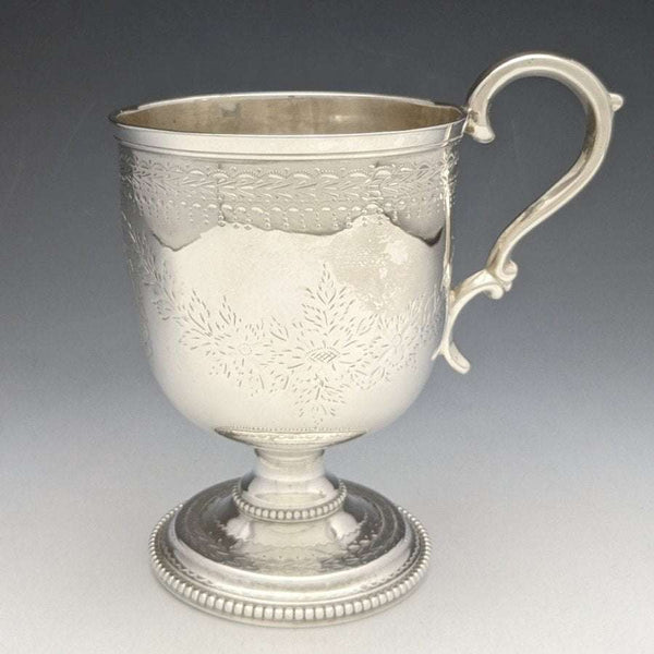 1862 年英國古董純銀(925 銀)馬克杯 133 克亨利威爾金森