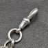 Around 1900 British Antique Pure Silver (925 Silver) Albert Chain 56g Pure Silver Emblem Fob